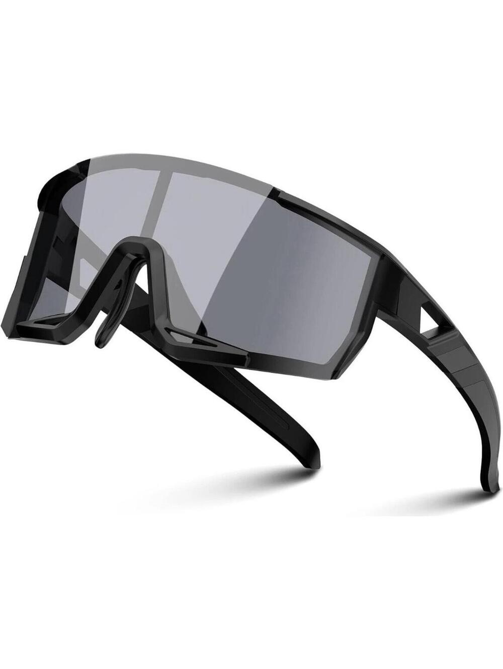 Ptesun Baseball Sunglasses Running Glasses for Women / Men, Black